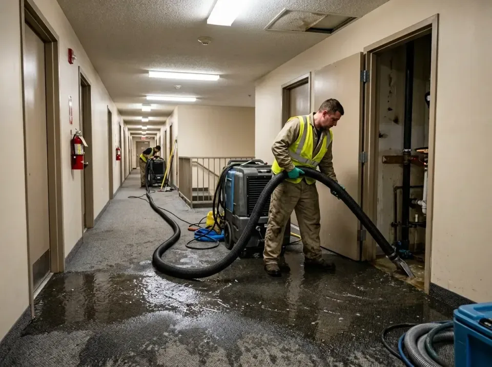 multi-unit-apartment-hallway-f-005 — frequently asked questions, Emergency Burst Pipe Water Extraction & Removal in Dewey, OK